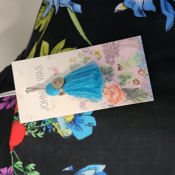 Nwt Johnny Was Floral Vneck Maxi Kaftan Dress - Picture 11 of 15